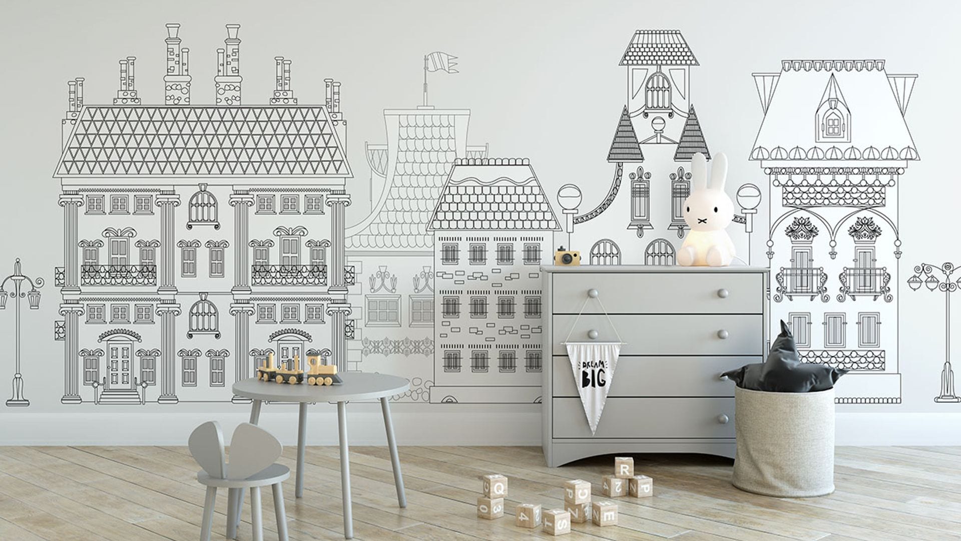 Claves para elegir e instalar un mural decorativo en el cuarto de los niños