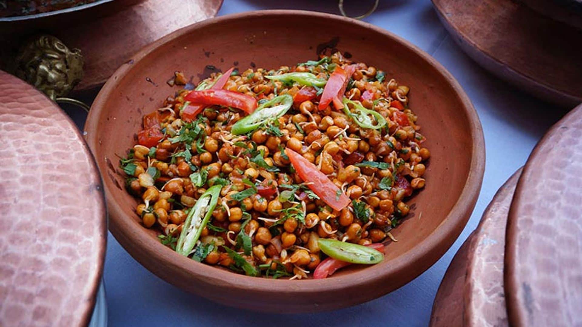 Ensalada de brotes de garbanzos