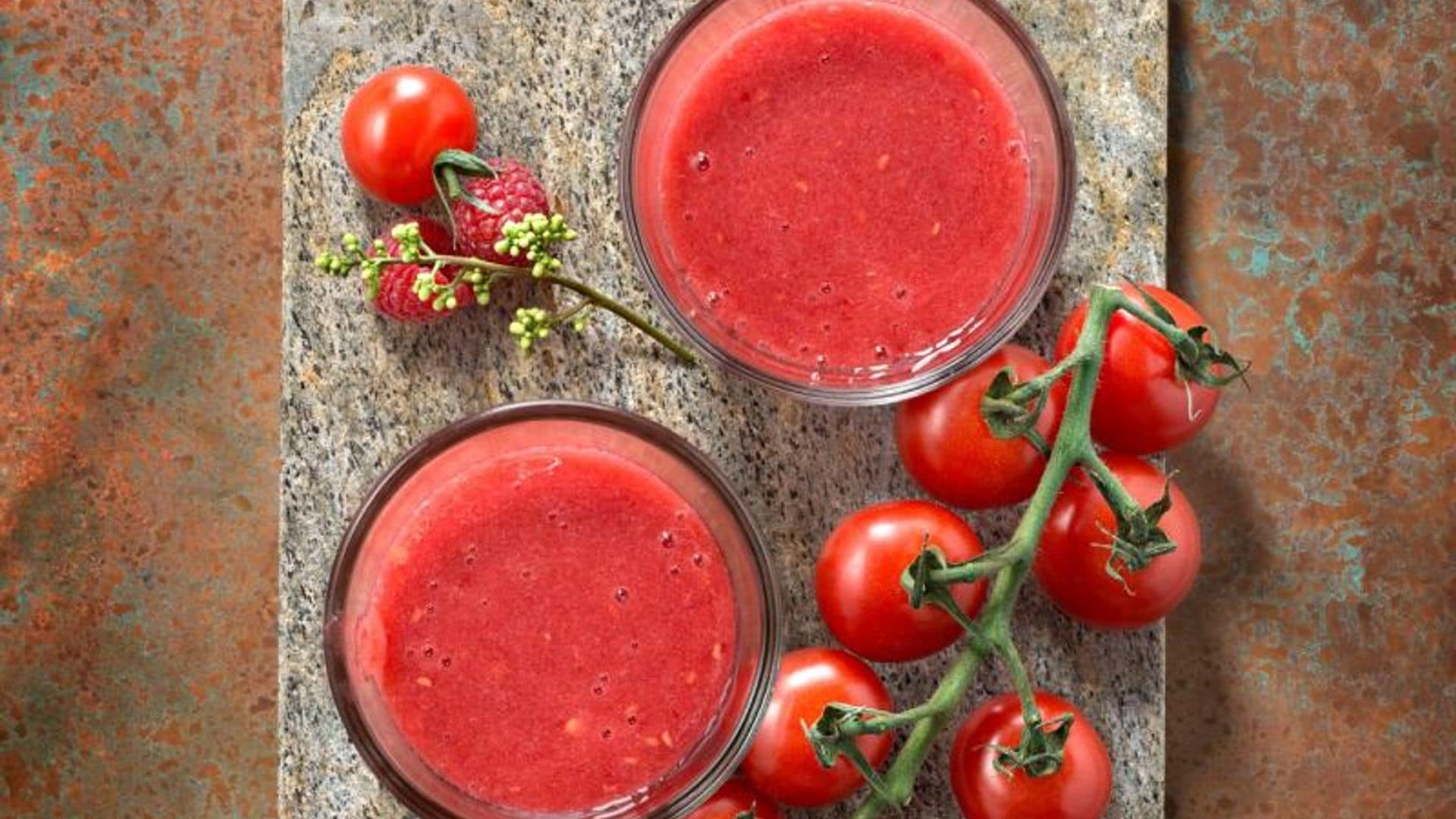 Gazpacho de frambuesas