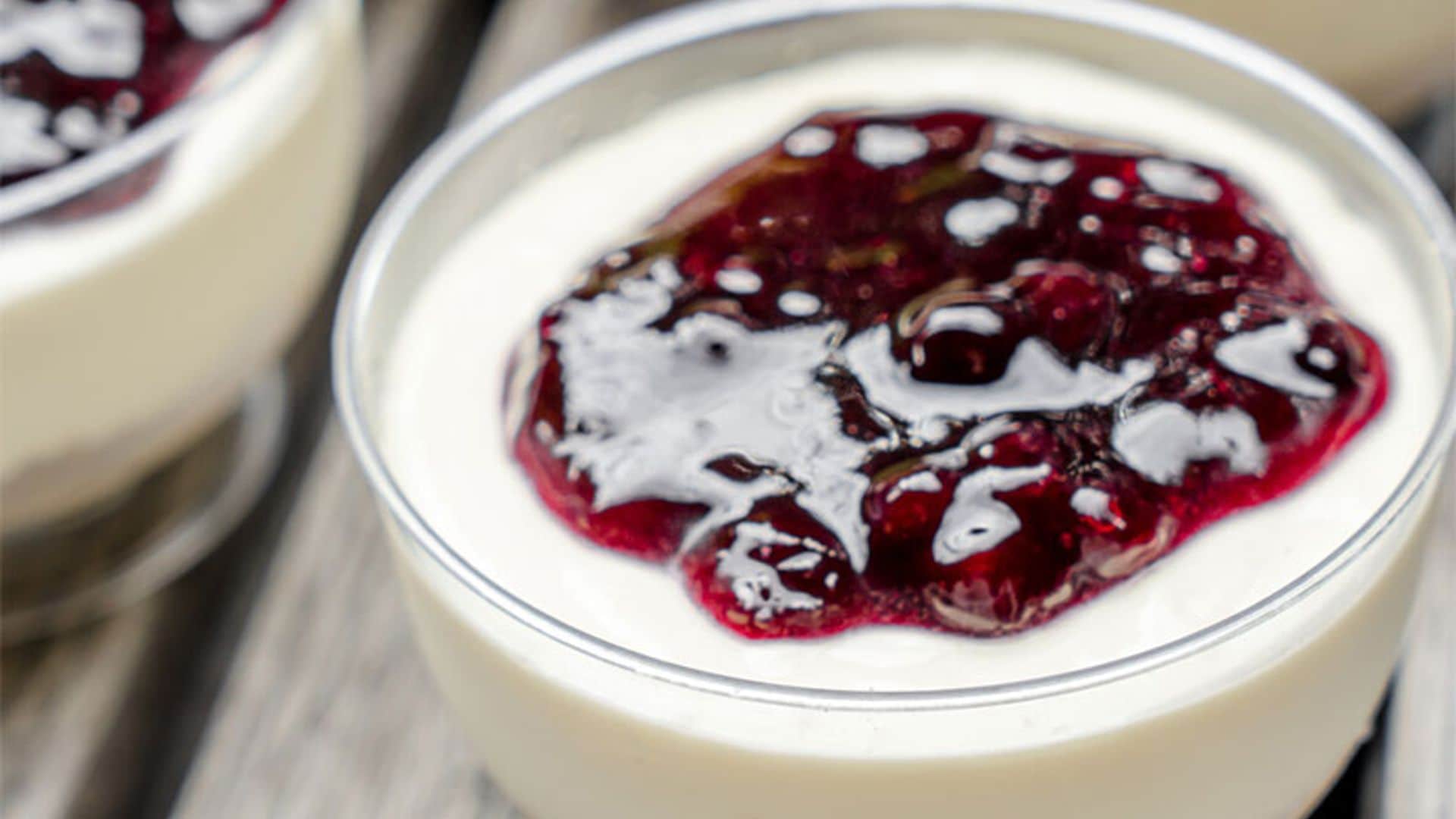 'Cheesecake' individual con confitura de moras