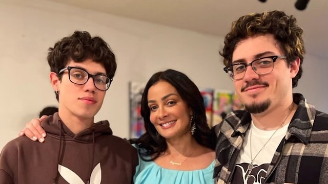 Dayanara Torres y sus hijos Ryan y Christian