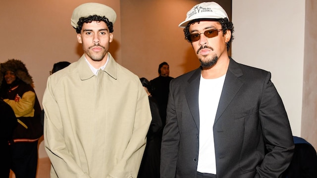 Photo © 2025 Backgrid/The Grosby Group

New York, NY  - 7 FEBRUARY 2025

Bad Bunny and his brother Bernie at Calvin Klein Collection presentation for  its fall 2025 runway show, showcasing modern minimalism and signature sophistication.****

Bad Bunny y su hermano Bernie asistieron a la presentación de la colección de Calvin Klein para el desfile de la temporada Otoño 2025, que destacó el minimalismo moderno y la sofisticación característica de la marca.