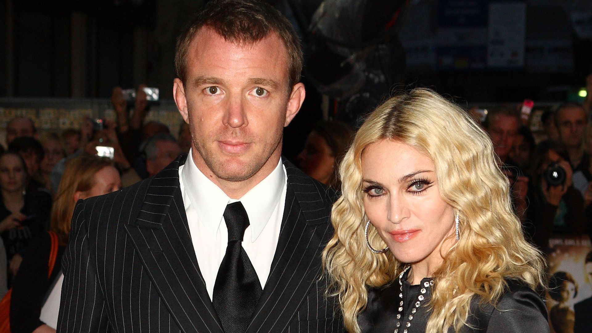 Guy Ritchie y Madonna en un evento en Londres en septiembre de 2008.