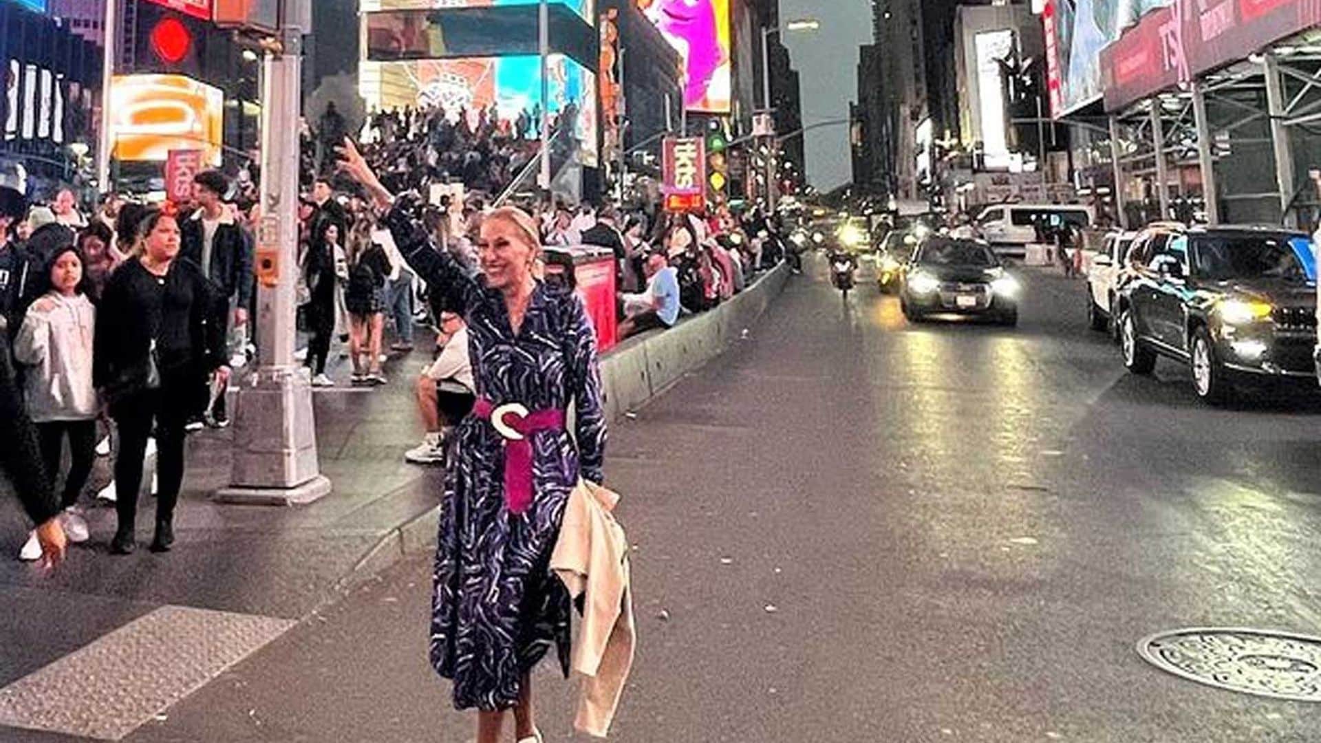 Rosa Benito huye de las polémicas y derrocha felicidad en Nueva York junto a su hija, Rosario Mohedano