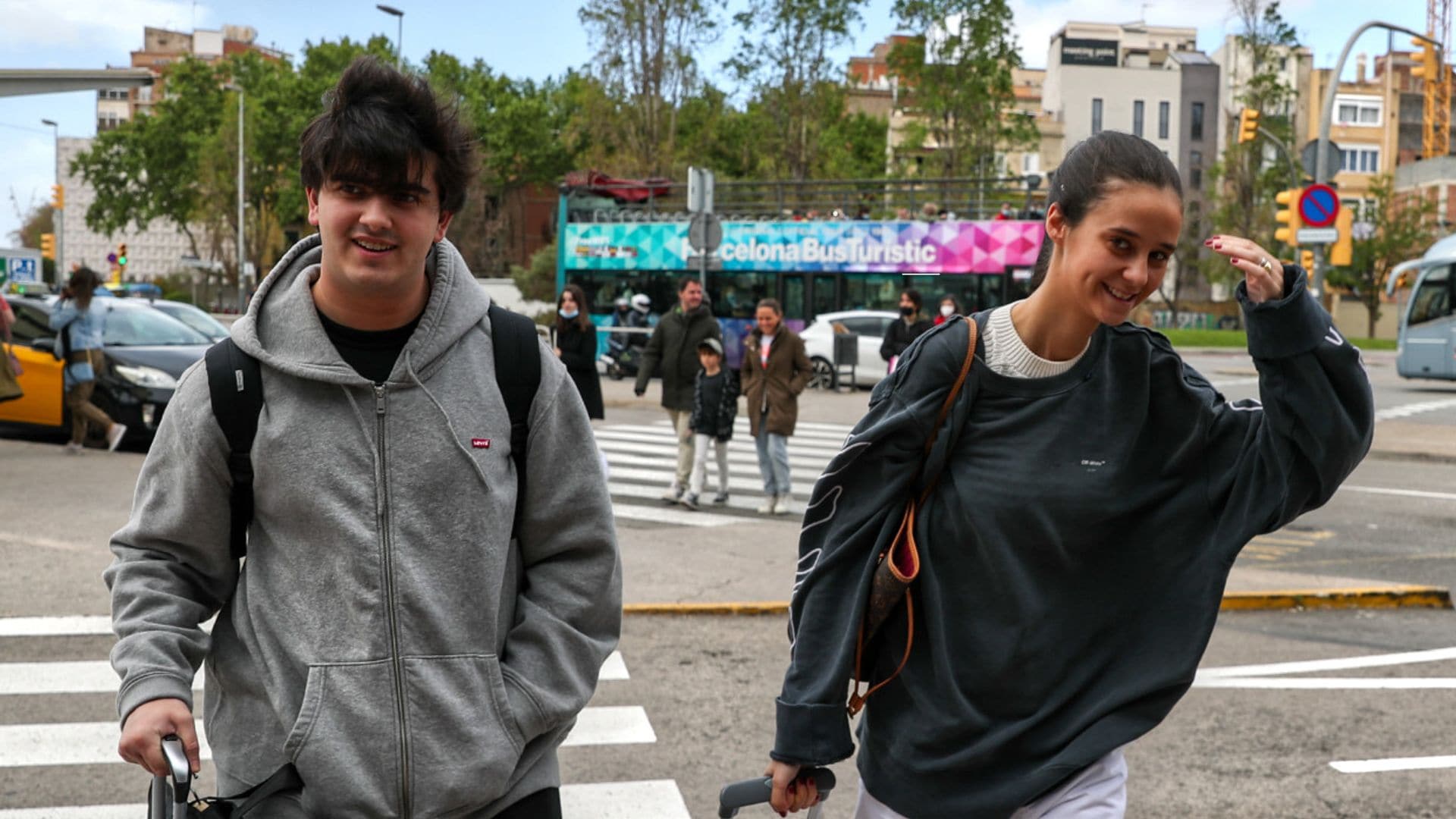 Victoria de Marichalar aparece con su ex, Jorge Bárcenas, en la fiesta de la selección española