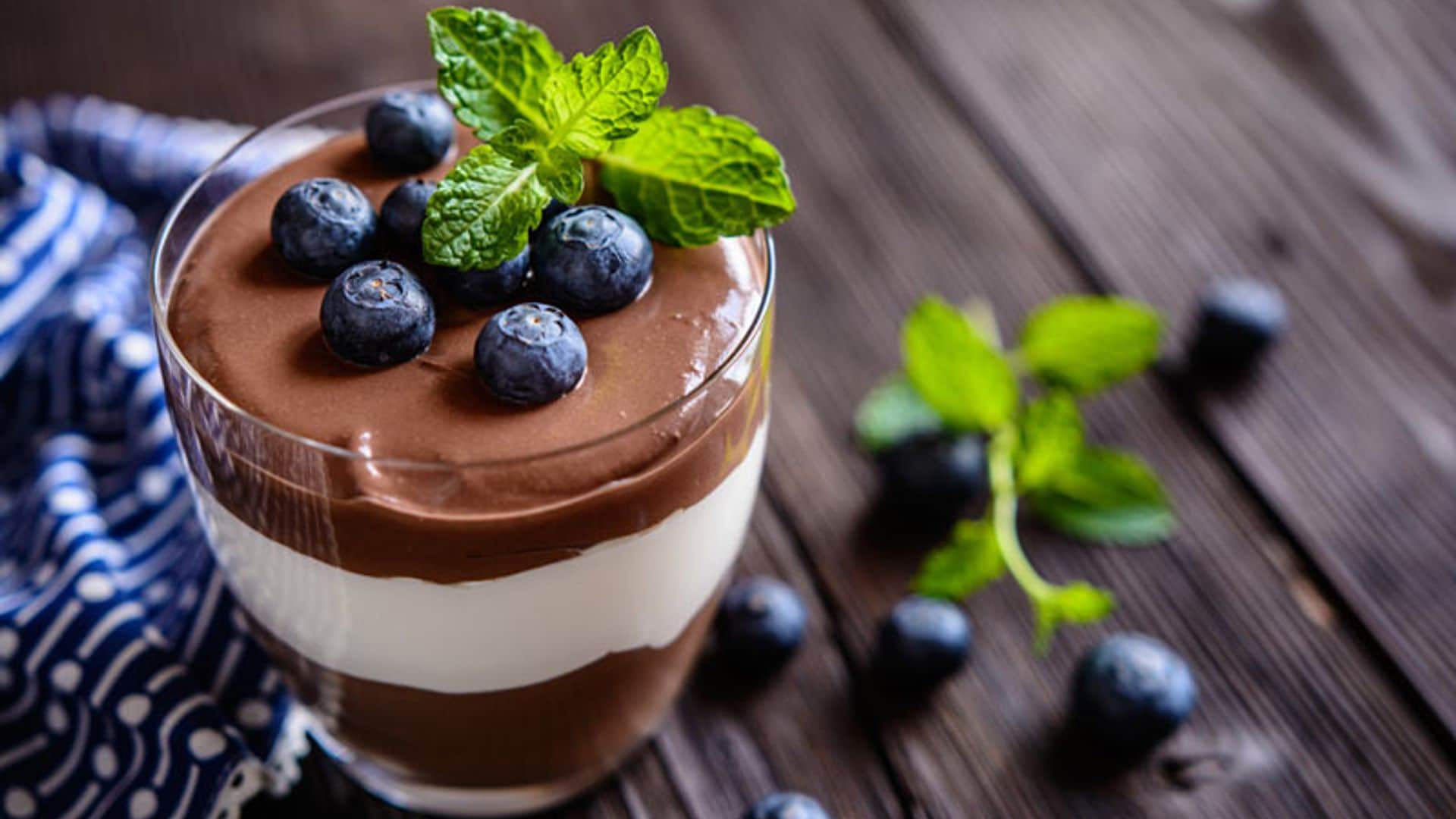 Mousse de chocolate y mascarpone
