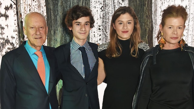 Sir Norman Foster y Elena Ochoa con sus hijos Paola y Eduardo