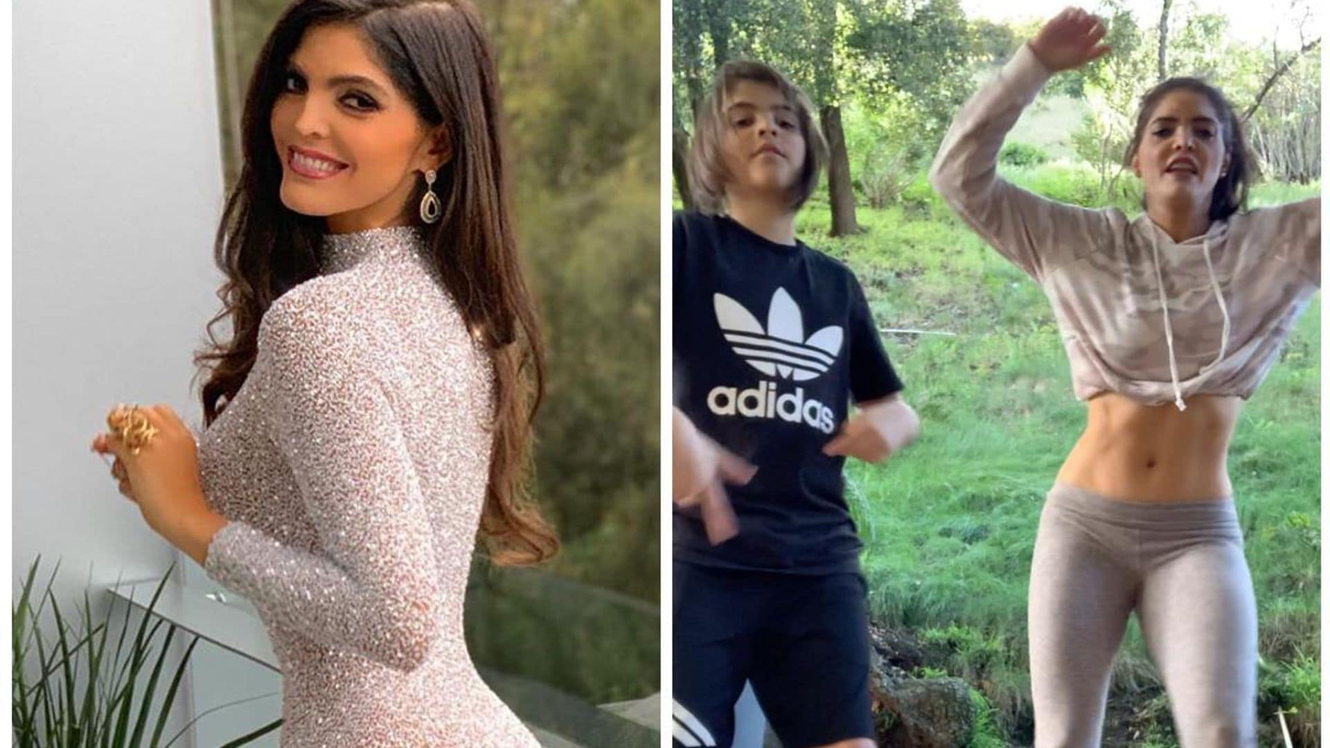 Ana Bárbara y su hijo son la sensación en las redes gracias a su divertida coreografía