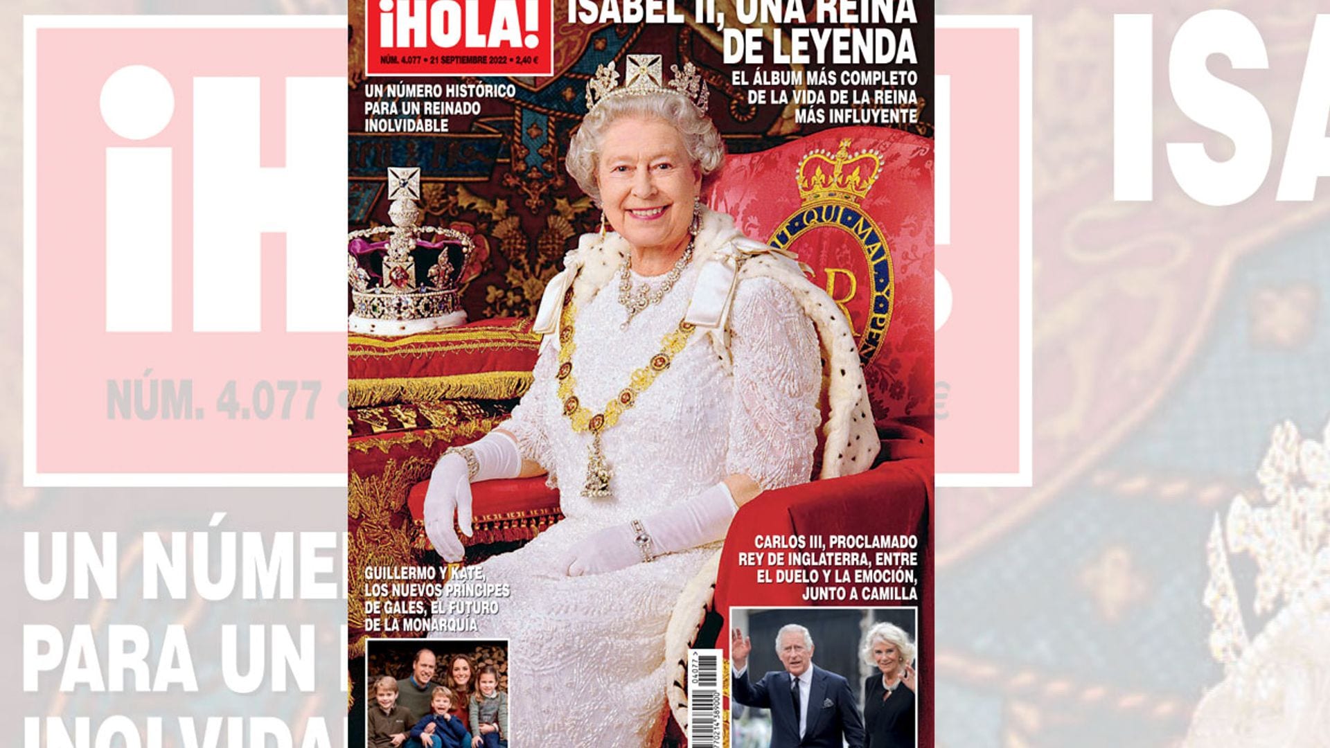 ¡HOLA! adelanta su edición y pondrá a la venta este lunes un número histórico con motivo del fallecimiento de la reina Isabel II