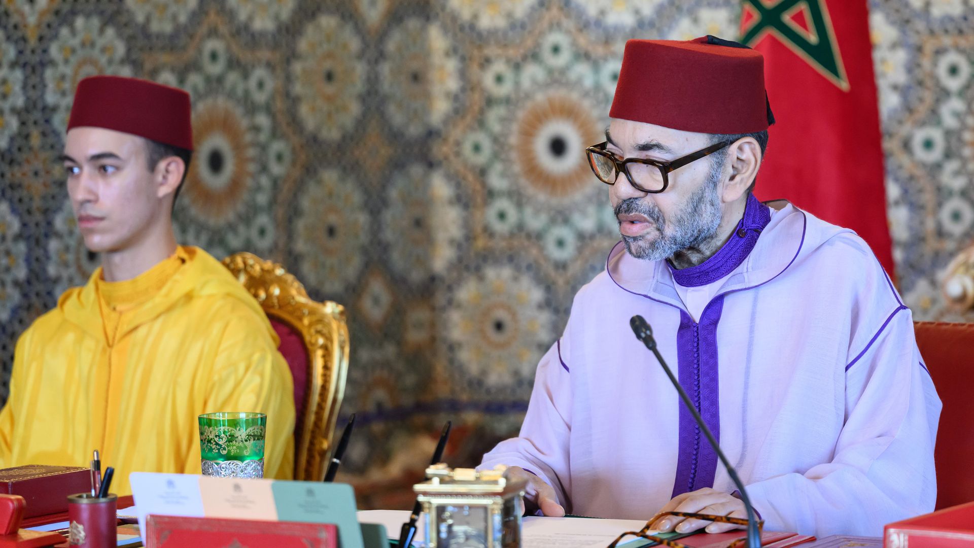 Mohamed VI presidió un Consejo de Ministros el sábado en el Palacio Real de Rabat con su heredero, Moulay Hassan