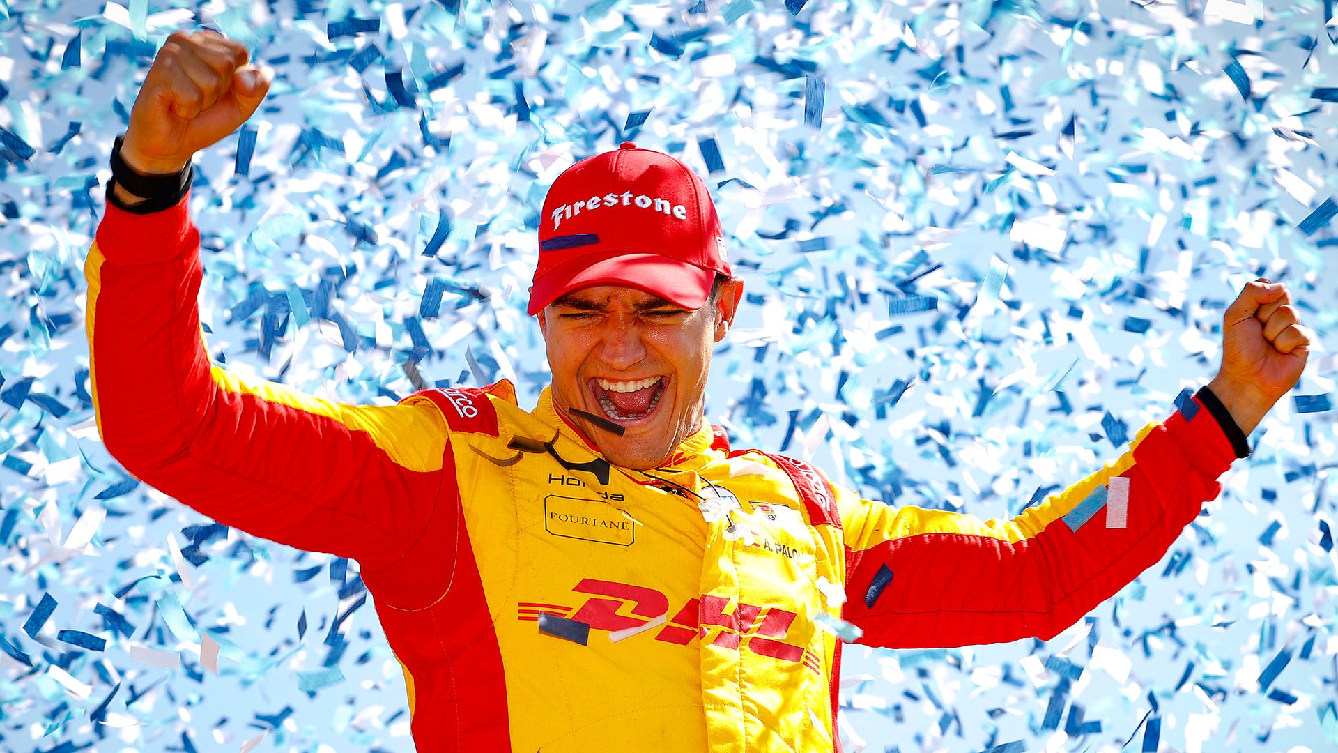 Álex Palou, piloto del Honda número 10 de Chip Ganassi Racing, celebra su victoria en el Only Bulls Grand Prix of Portland, durante el Bitnile.com Grand Prix of Portland de las NTT INDYCAR Series, celebrado en el Portland International Raceway el 9 de agosto de 2026 en Portland, Oregón.