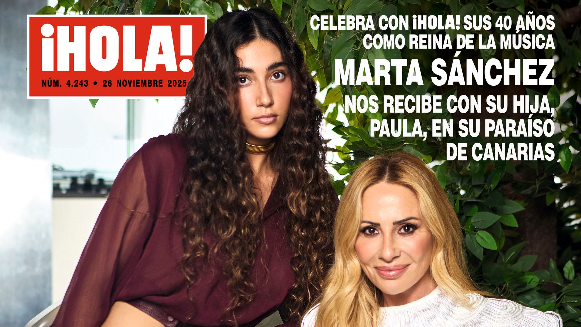 Marta Sánchez con su hija Paula en la portada de ¡HOLA!