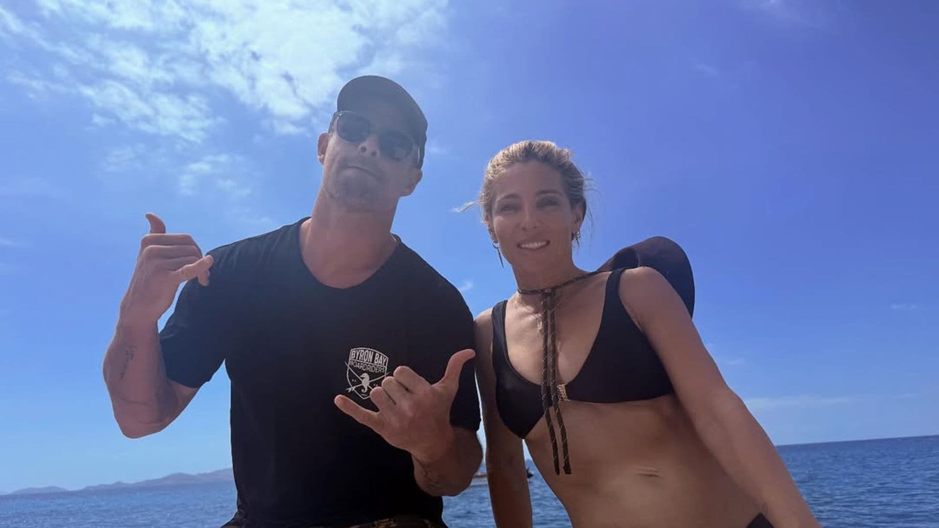 Chris Hemsworth y Elsa Pataky en sus vacaciones familiares en Fiyi