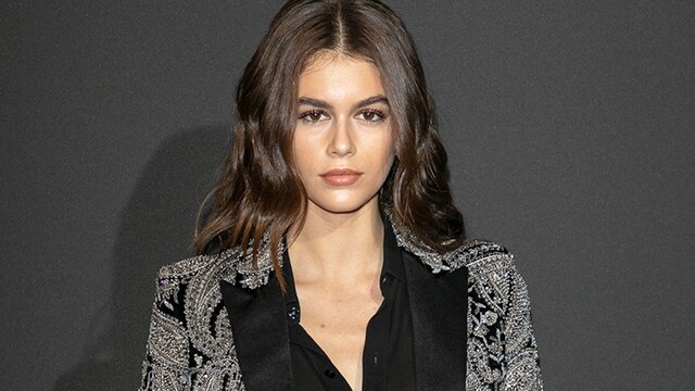 kaia gerber balmain