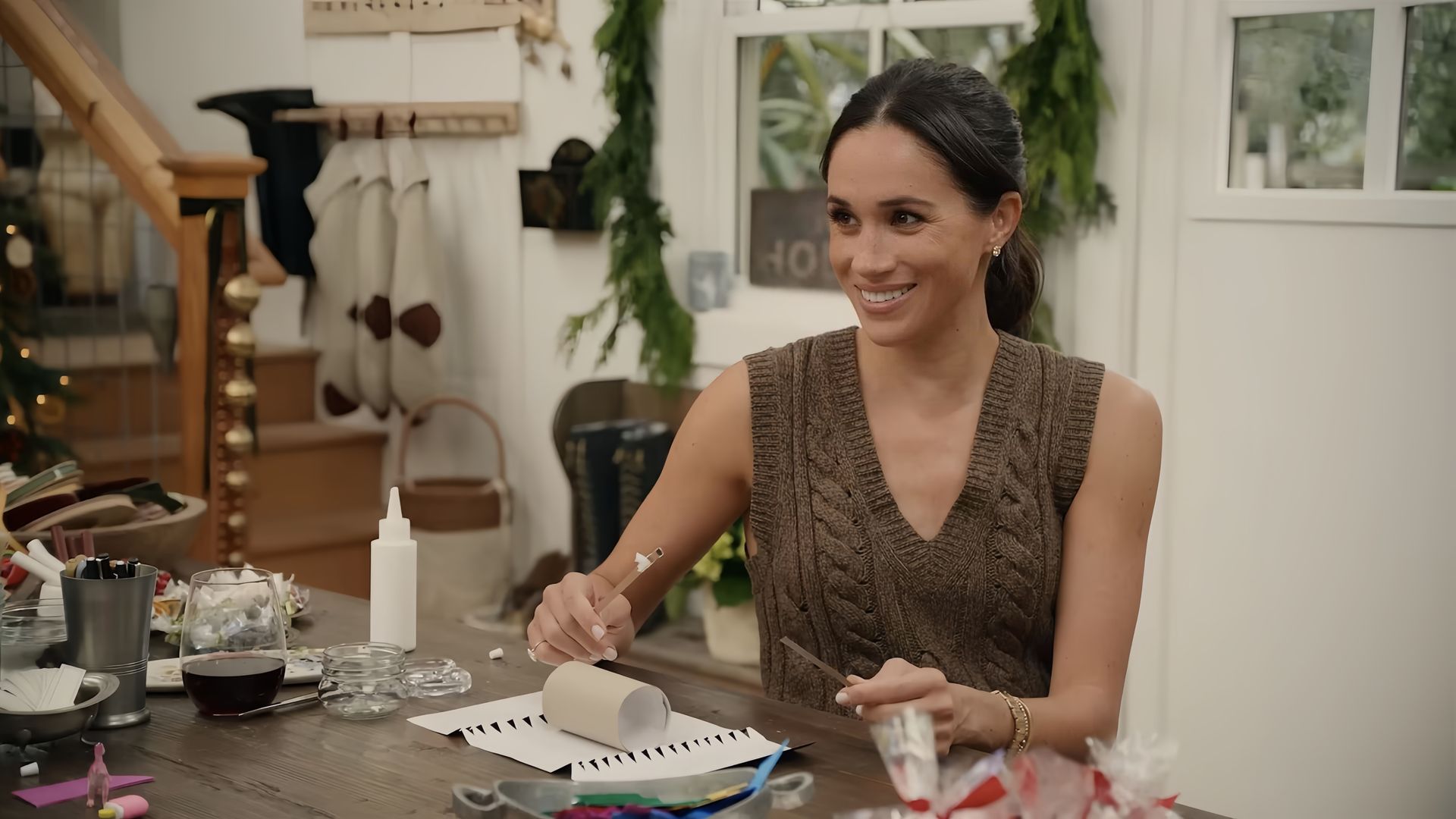 Meghan Markle en su documental de Navidad en Netflix.