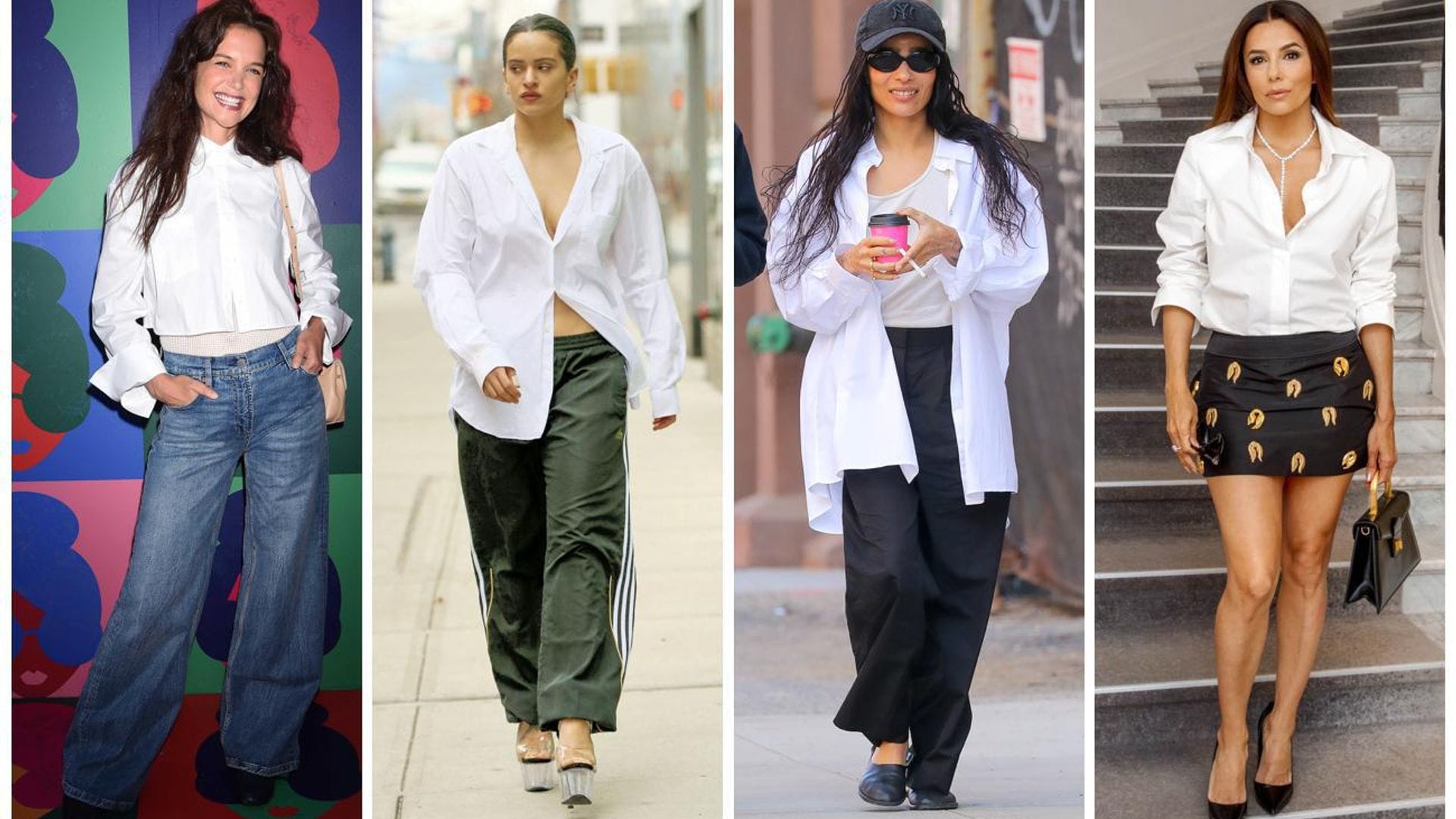 Así llevan las ‘celebs’ la clásica camisa blanca