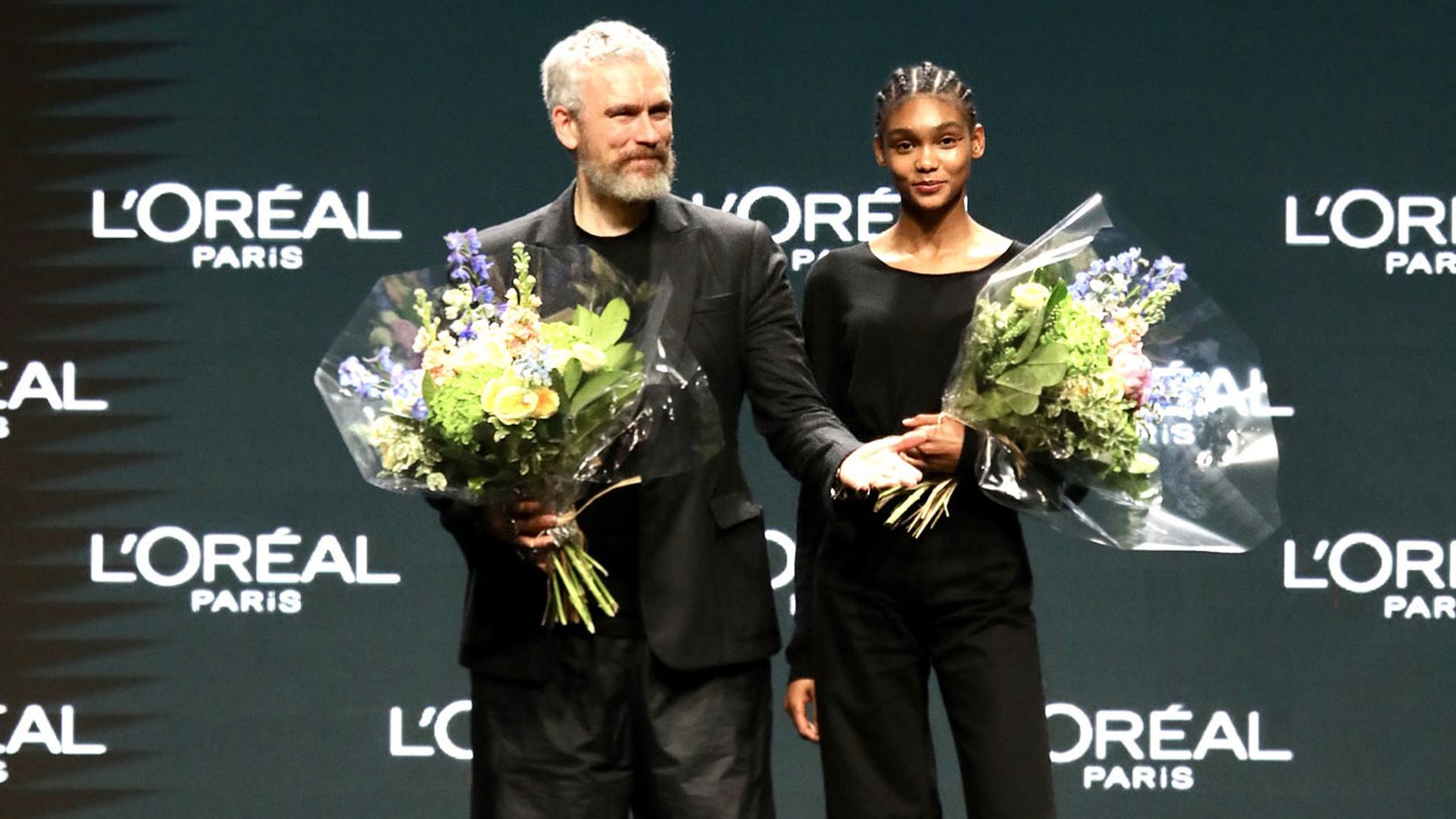 La firma Elio Berhanyer y la modelo Nathalia Novas triunfan en Fashion Week Madrid