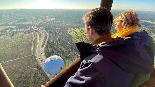 globo sobre la sierra