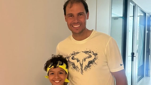 Emmanuel Mediana y Rafa Nadal.