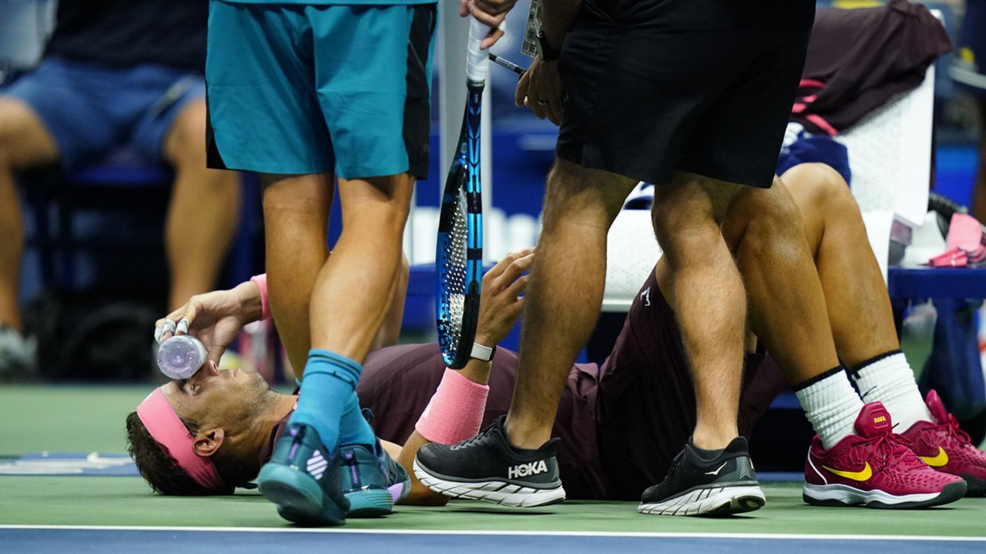 Rafa Nadal sufre un desafortunado golpe en el US Open: 'Pensé que me había roto la nariz'