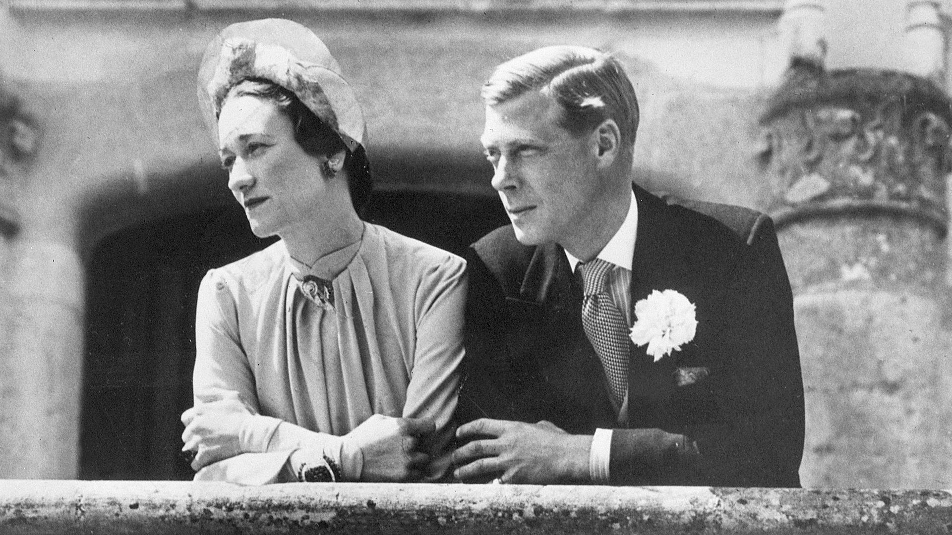 Wallis Simpson y Eduardo VIII el día de su boda