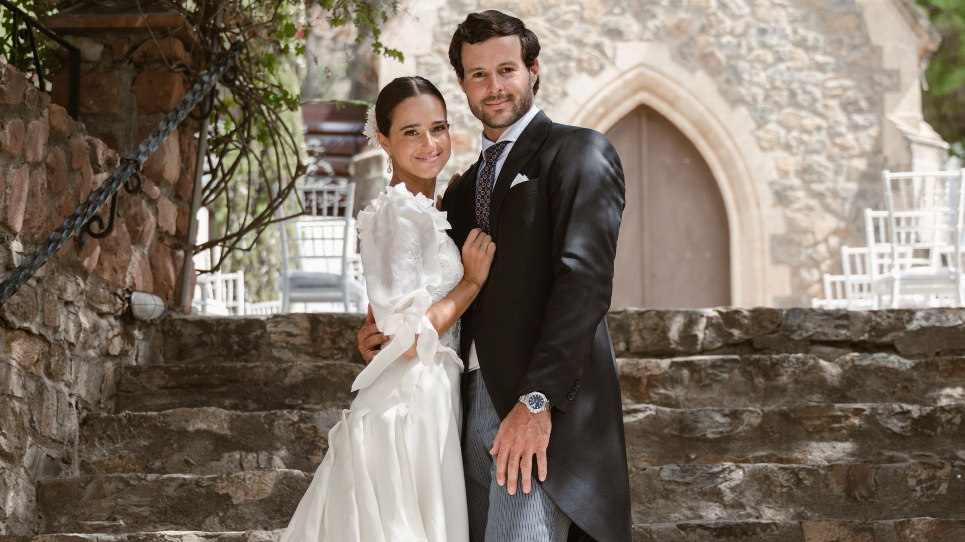 Boda en Málaga con vestido de novia de su madre