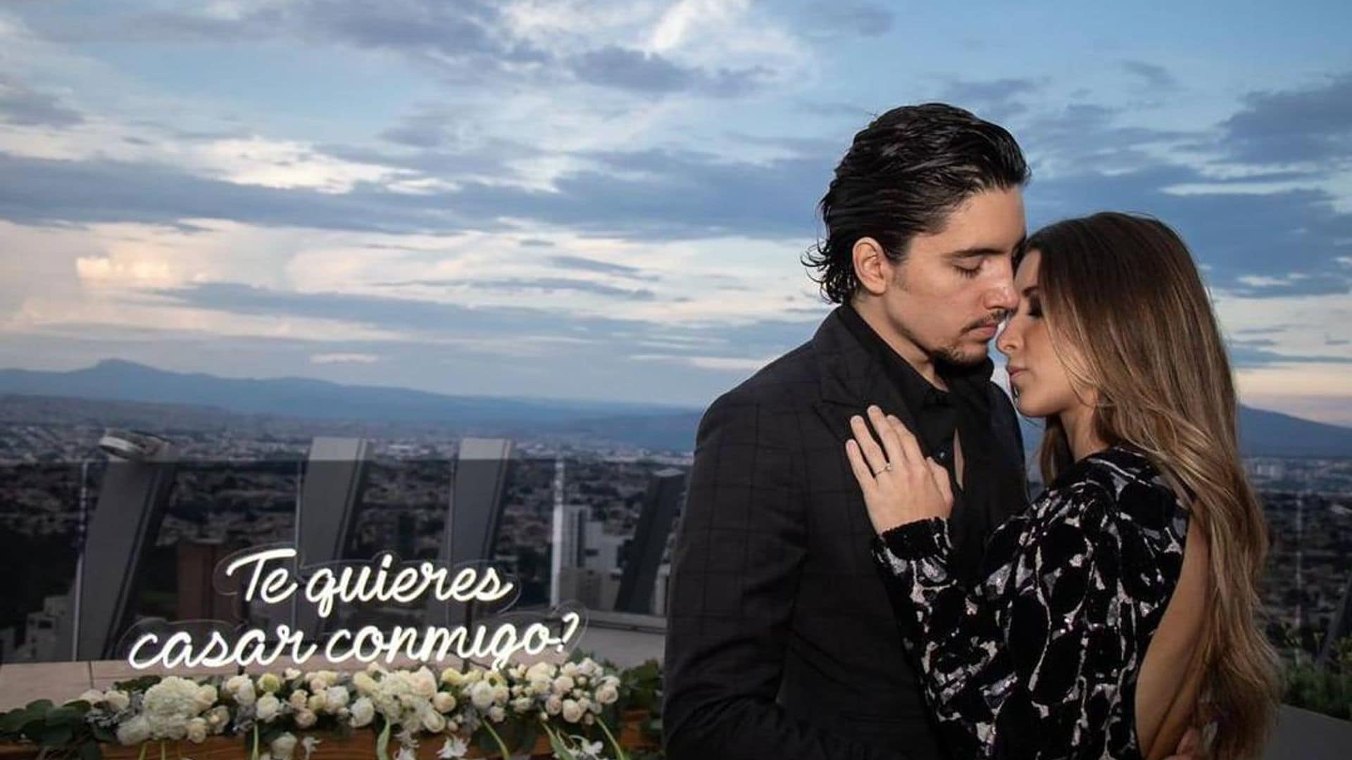 Así fue la romántica pedida de mano del hijo de Alejandro Fernández a su futura esposa