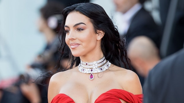VENICE, ITALY - SEPTEMBER 05: Georgina Rodriguez attends a red carpet for the movie "Enea" at the 80th Venice International Film Festival on September 05, 2023 in Venice, Italy. (Photo by Jacopo Raule/FilmMagic)
