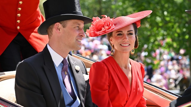 Los príncipes de Gales durante el Royal Ascot de Berkshire en 2023.