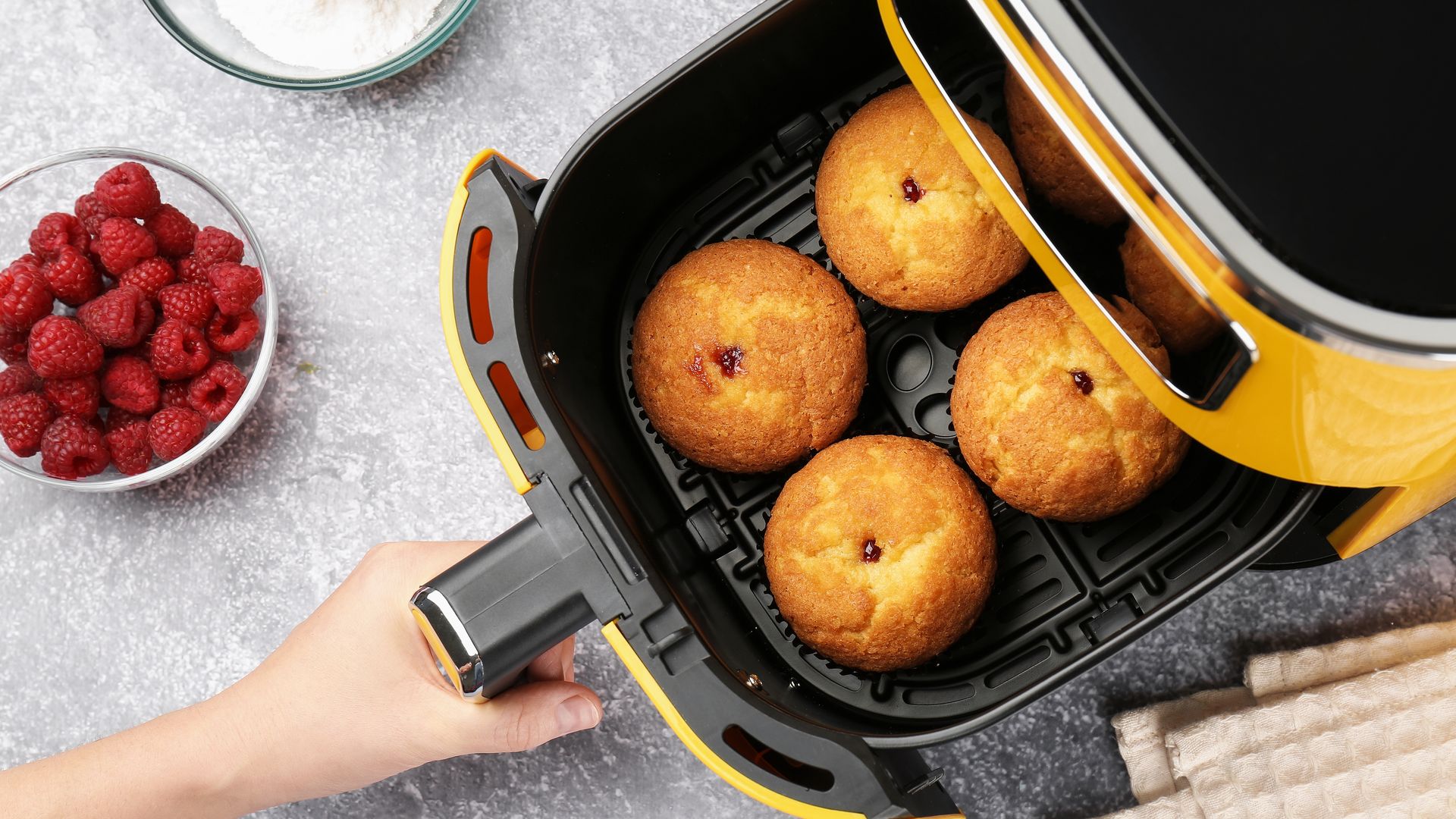 Muffins en freidora de aire