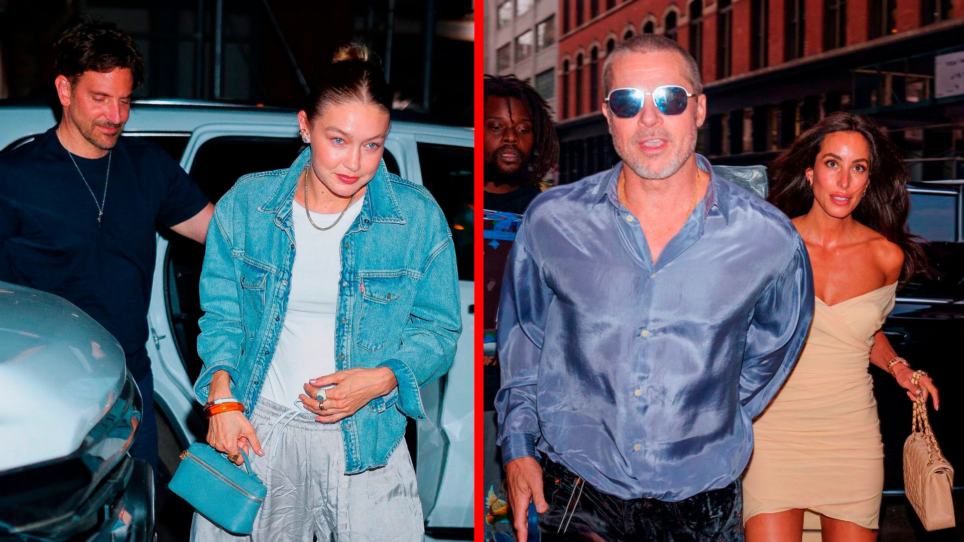 La gran cita doble de Brad Pitt e Inés de Ramón en Manhattan con Bradley Cooper y Gigi Hadid
