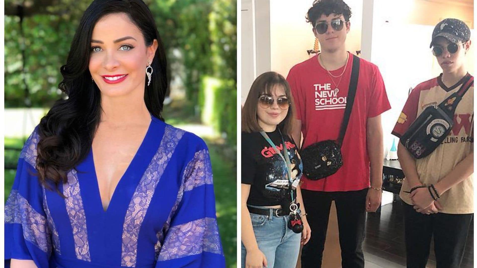 El hijo de Marc Anthony yDayanara Torres en Disneyland con su novia y su mamá