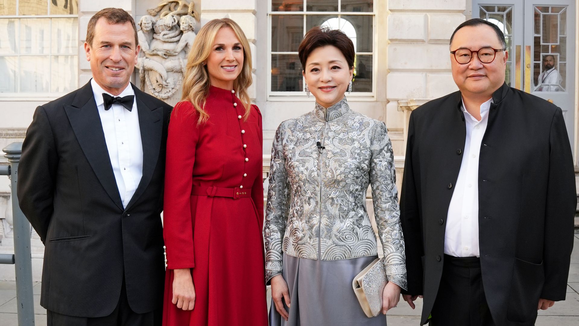 Peter Phillips, Harriet Philips, Yang Lan y Bruno Wu en el evento celebrado en Londres