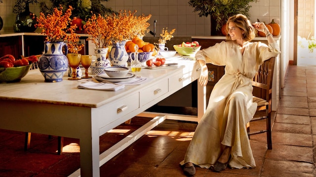 Lourdes Montes en su cocina