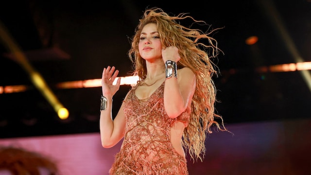 Shakira en su concierto en el Met Life Stadium el 15 de mayo de 2025 en East Rutherford, Nueva Jersey. 