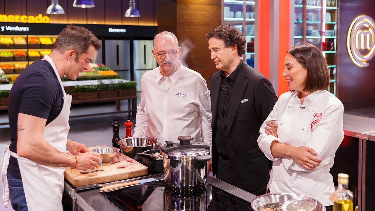 Tamara Falcó y Pedro Subijana visitan la semifinal de MasterChef