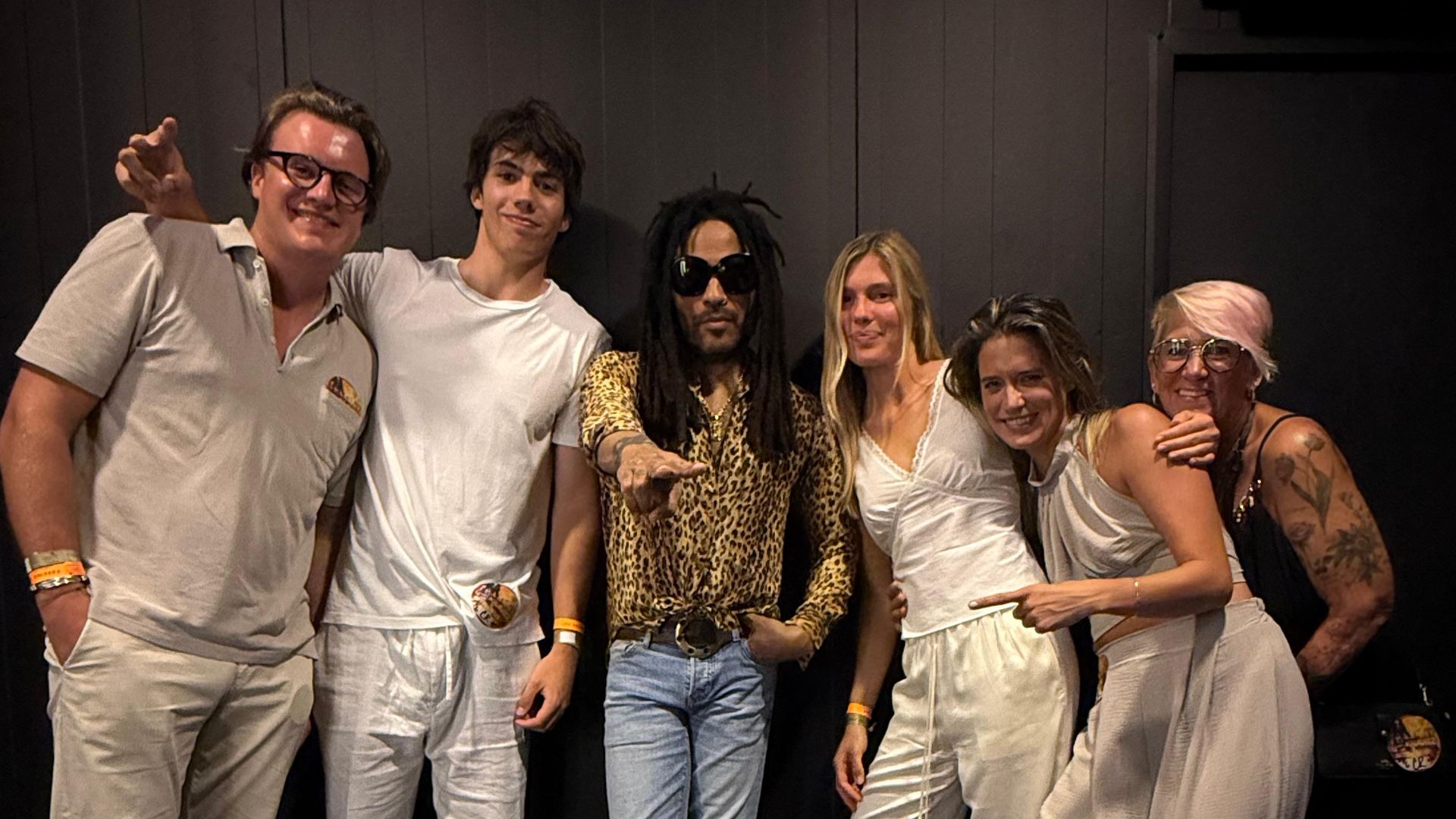 Cristina y Guillermo Iglesias con Lenny Kravitz en ENNY KRAVITZ,
