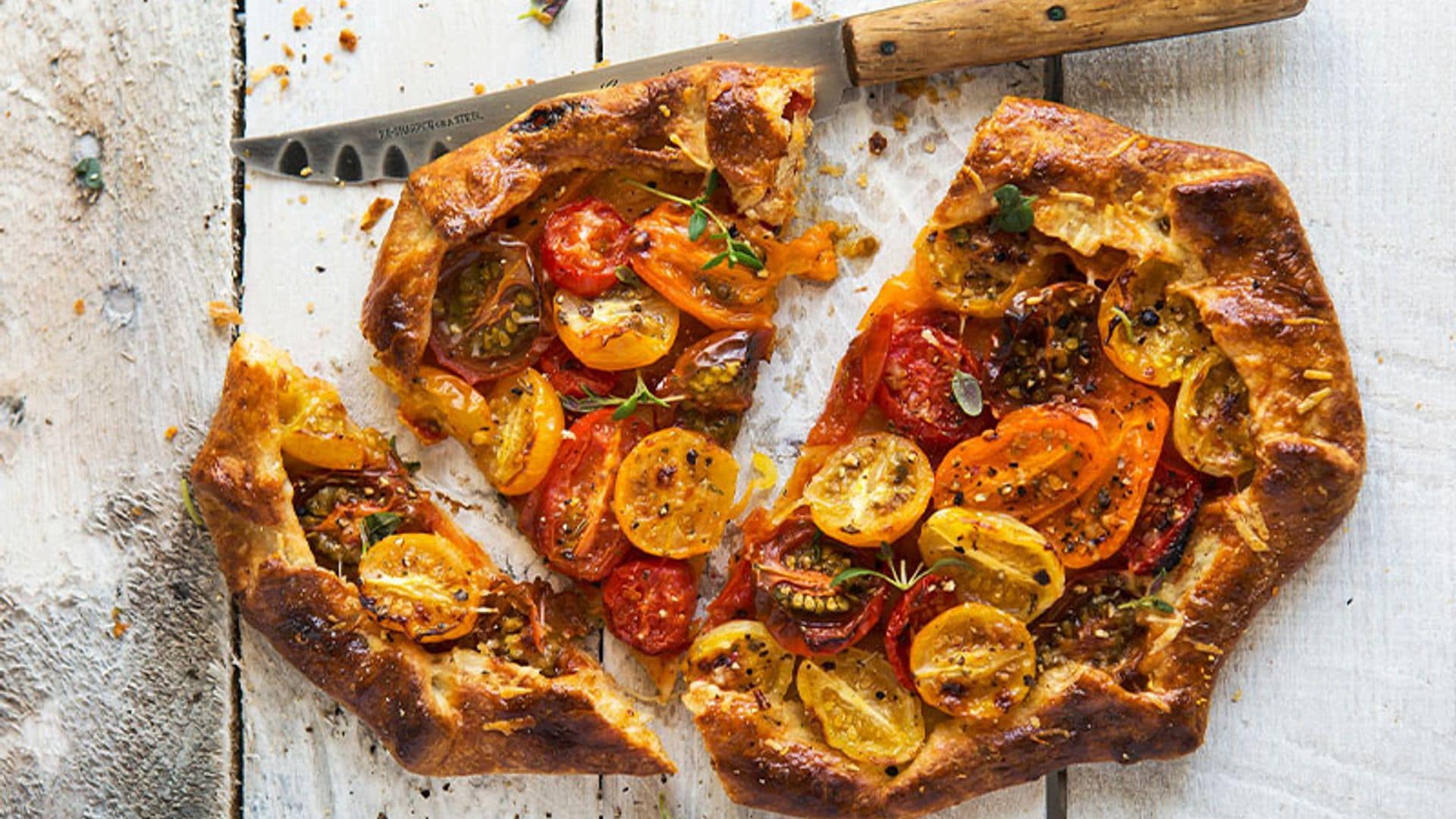 'Galette' de tomatitos cherry de colores