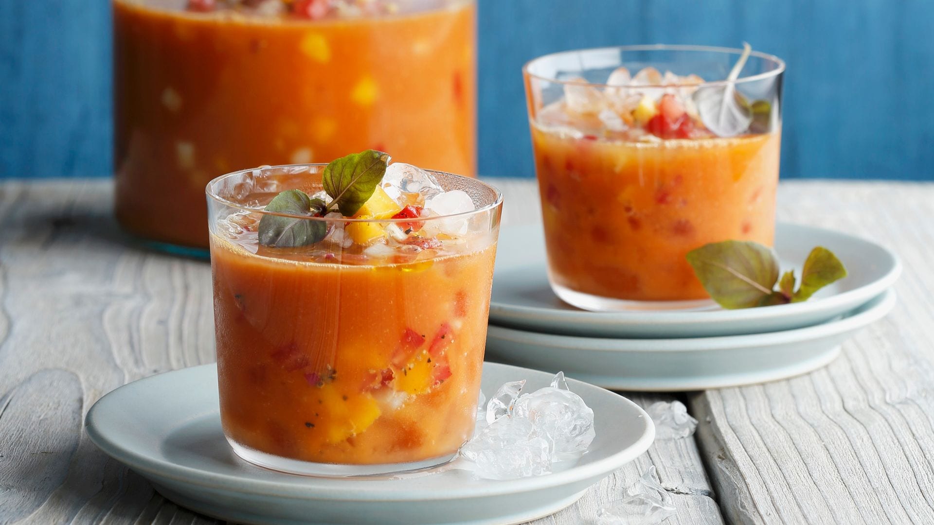 Gazpacho con mango