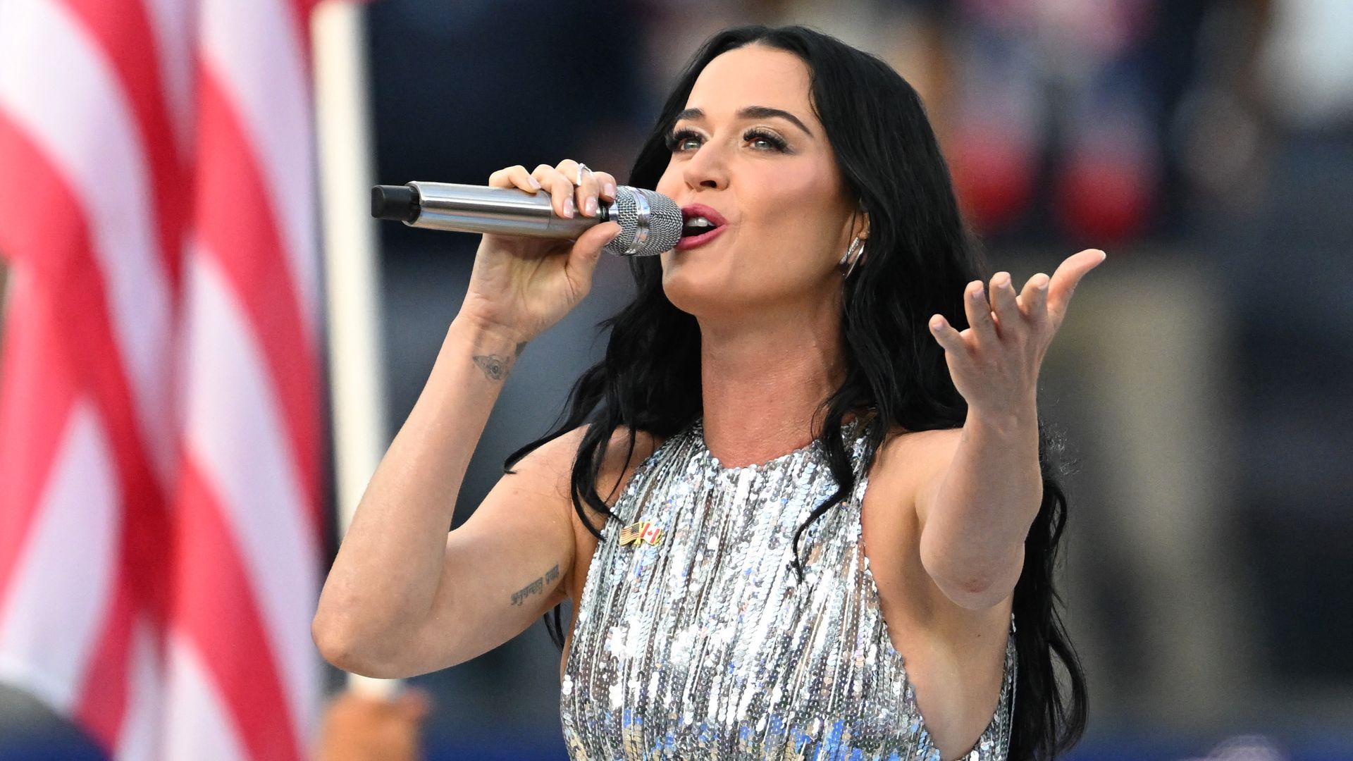 Katy Perry cantó en la ceremonia inicial del Mundial 2026 en Estados Unidos