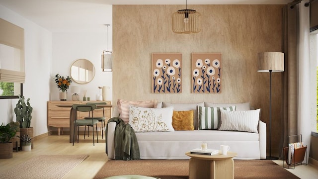Inspiración de otoño en Leroy Merlin. Salón en tonos verdes, tierra y ocres