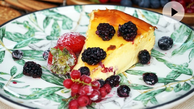 receta postres tarta queso frutos rojos