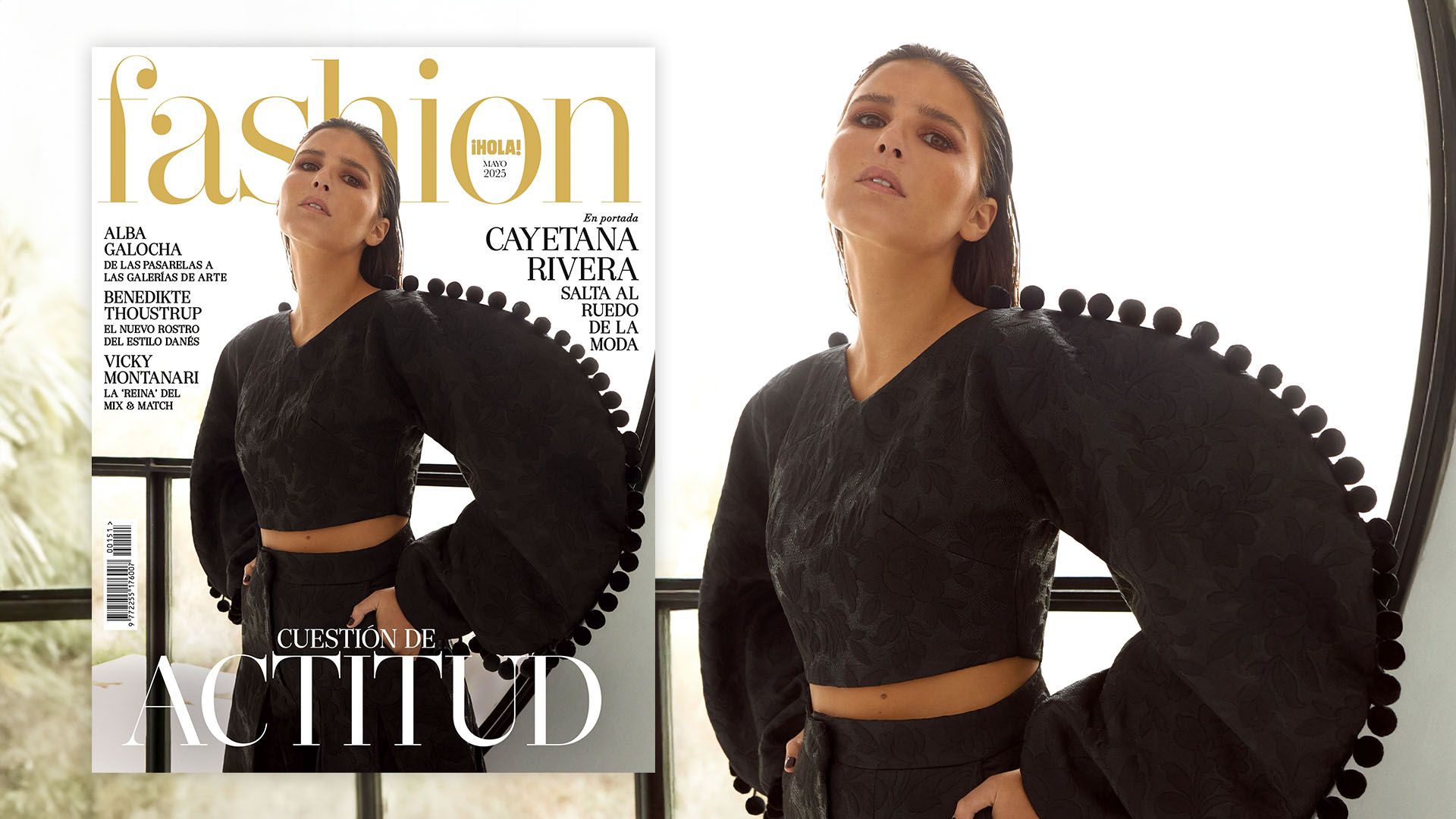 Cayetana Rivera debuta con su primera portada como diseñadora en FASHION mayo