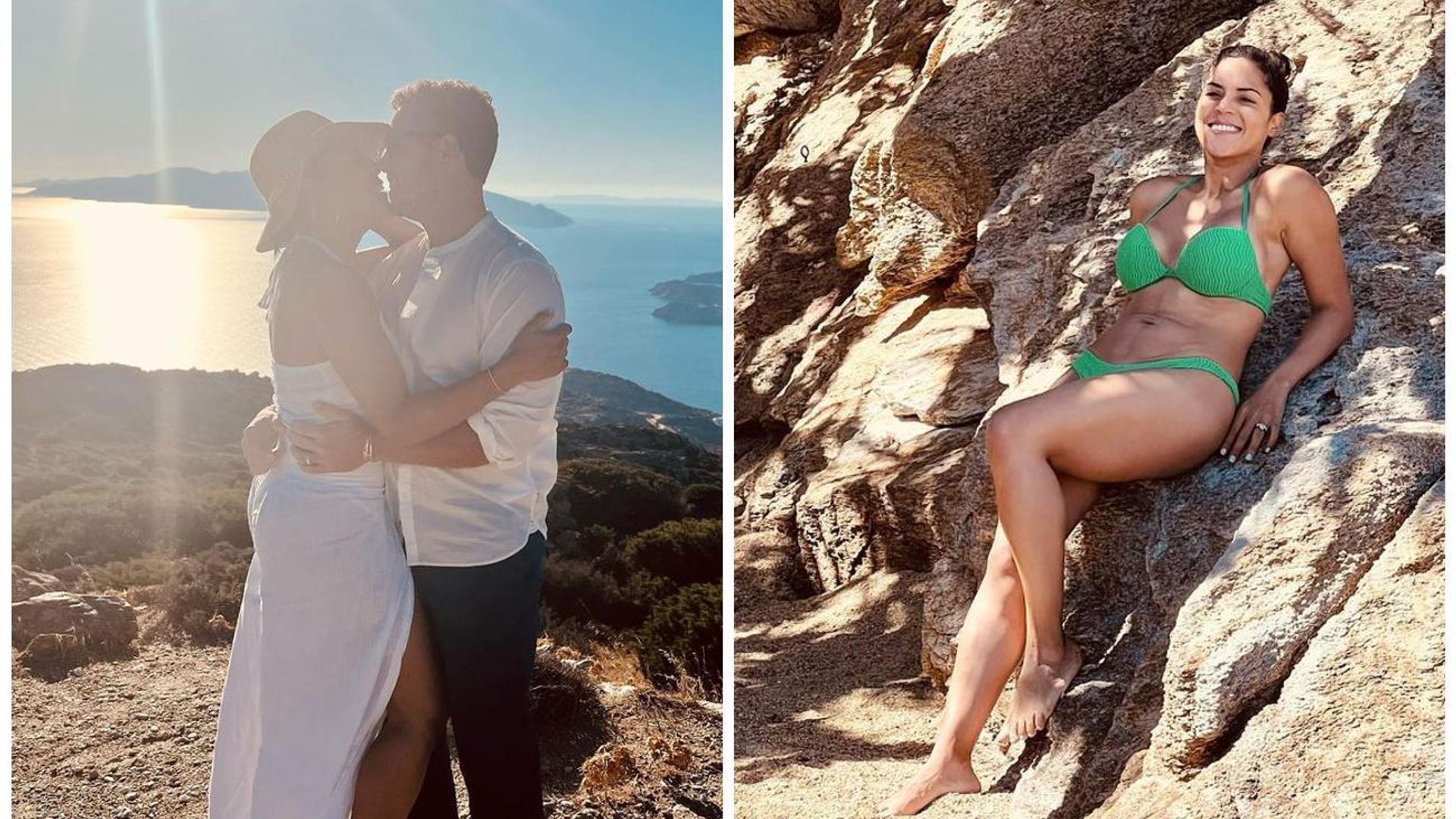 Francisca Lachapel y su esposo disfrutan de su luna de miel con un invitado inesperado