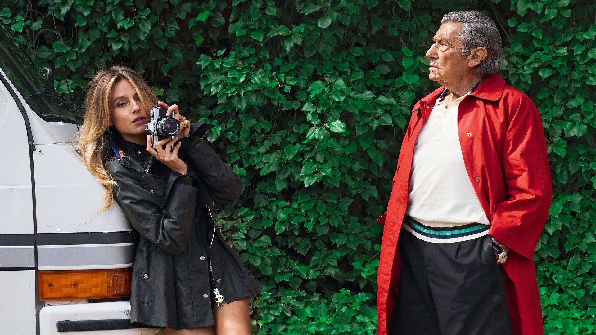 Celine van Heel posa con su abuelo, ‘The Spanish King’, el modelo de 93 ...