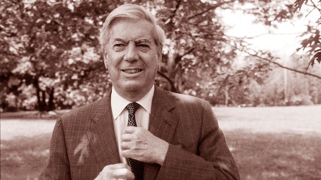 Mario Vargas Llosa en Italia en 1989