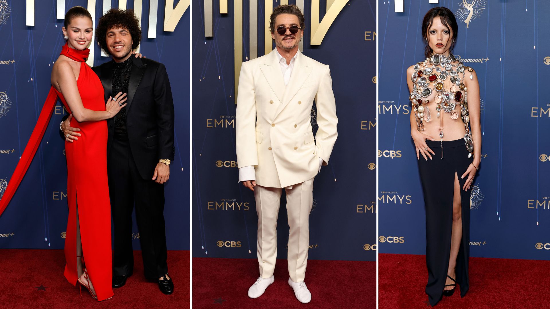 Premios Emmy 2025: Selena Gomez, Pedro Pascal y Jenna Ortega entre los mejores vestidos