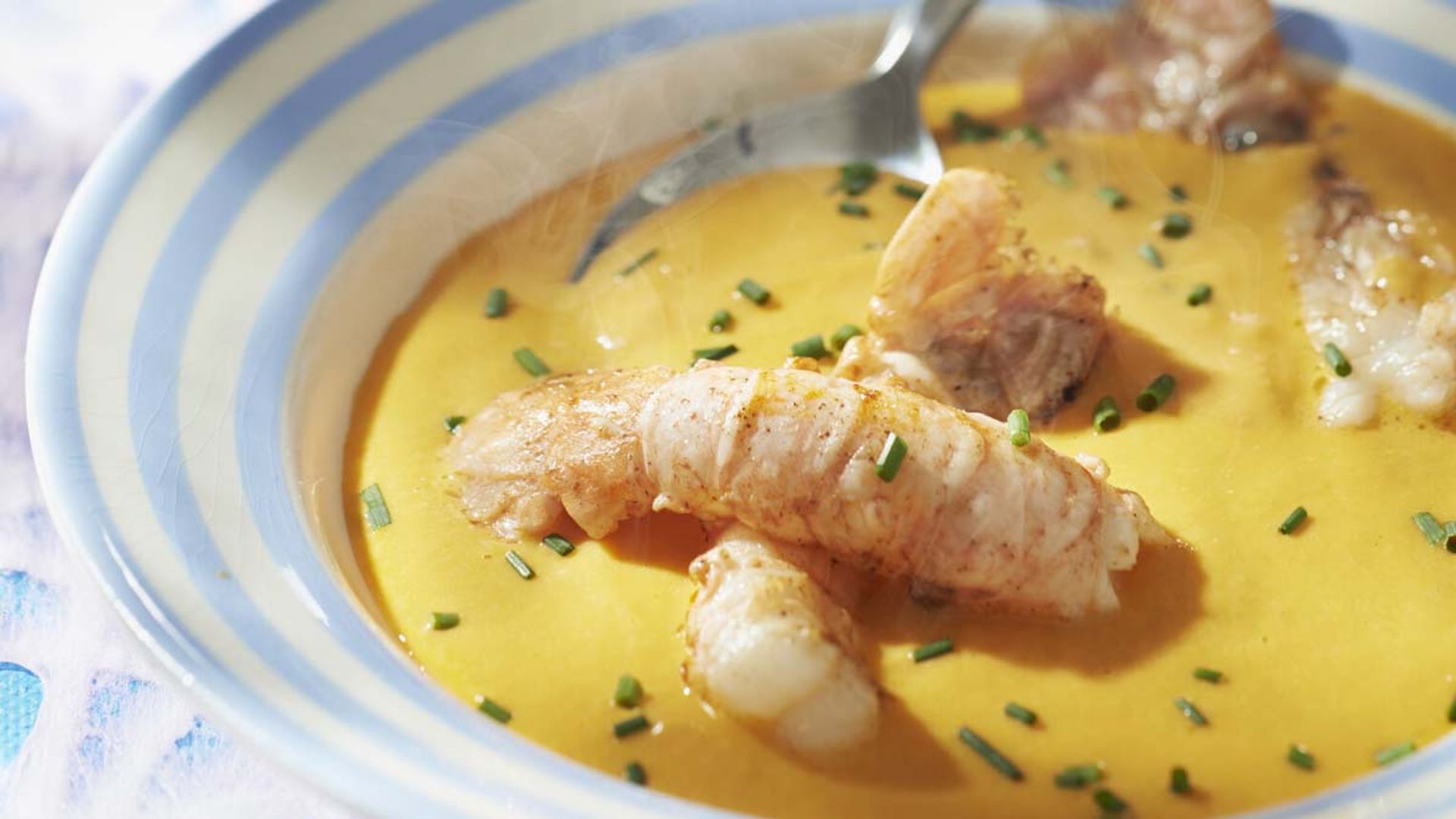 'Bisque' de cigalas al Calvados