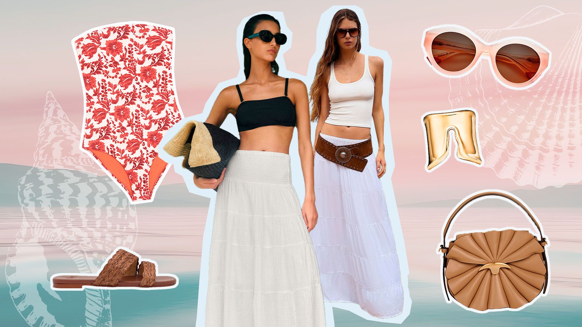 ​Una prenda, do​s looks: ​​este verano solo necesitas una falda ibicenca para vestir bien de día y de noche
