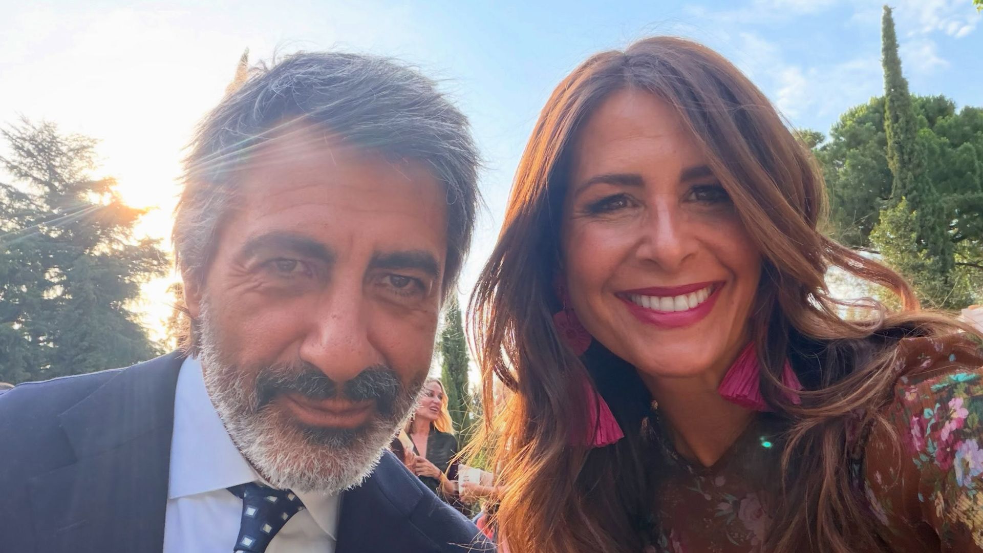 Nuria Roca y Juan del Val en la boda de Patricia Cerezo, celebrada el 10 de julio de 2026 en Madrid